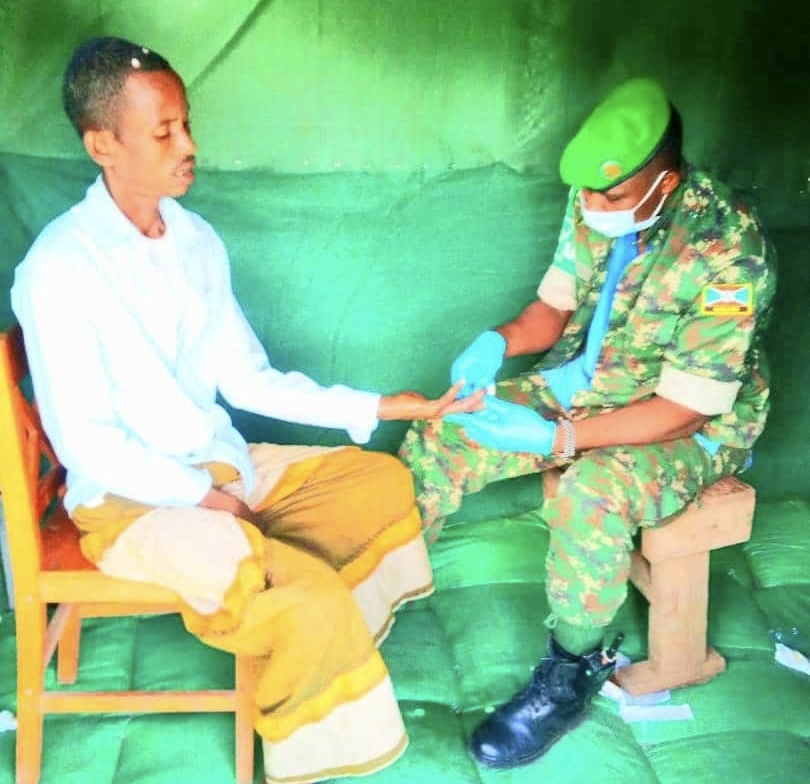 ATMIS Burundi troops conduct free medical camp in Jowhar town