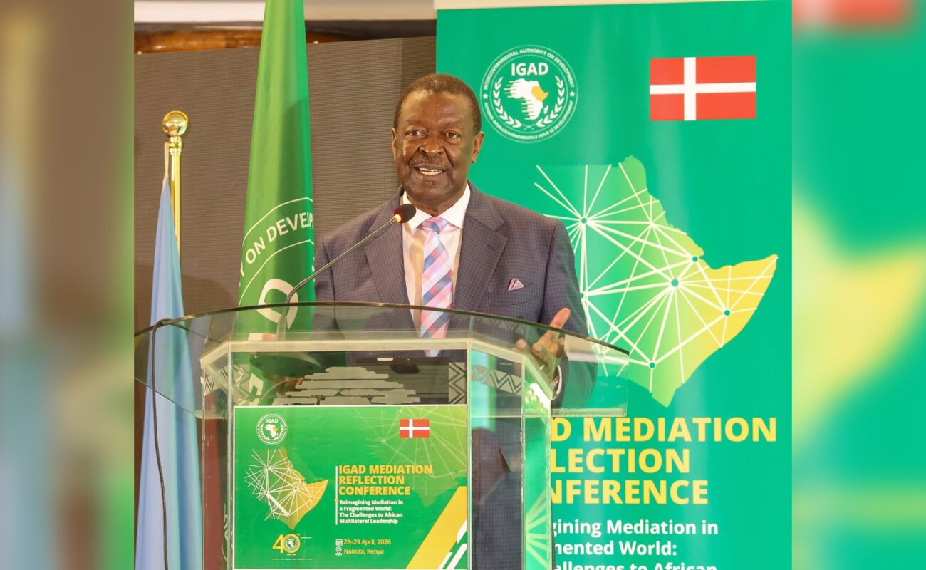 Africa must rethink and adapt new approaches in mediation. We should stop commercializing and privatizing peace initiatives: Mudavadi