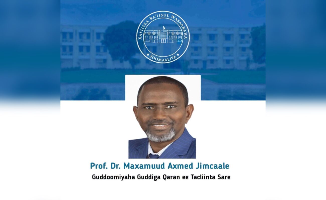 Somalia PM Appoints Prof. Jimcaale to Head Higher Education Commission Amid Education Sector Reforms