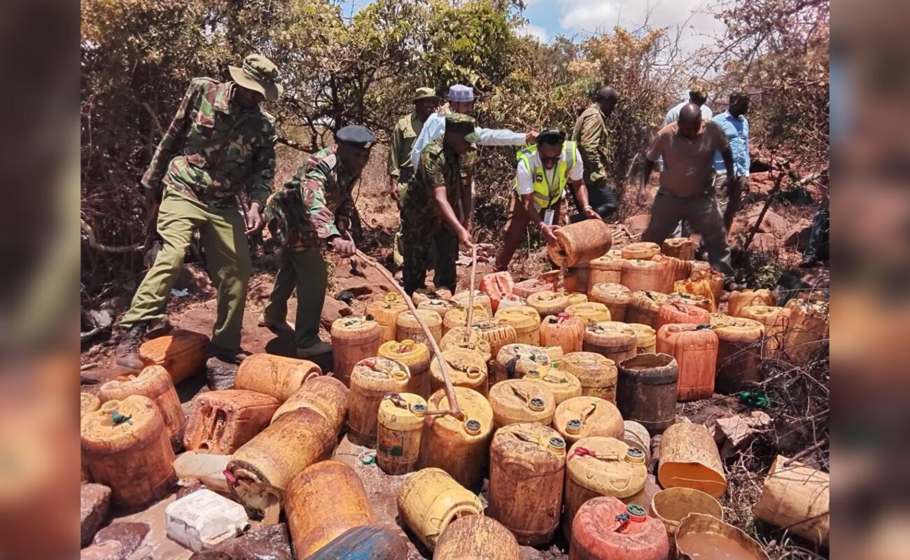 Marsabit RRI Operation Nets 12,000 liters of illicit brew in Jirime